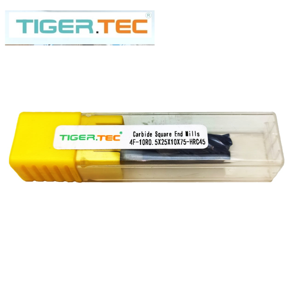 فرزانگشتی کارباید تیپR0.5 قطر ۱۰ مدل۴F تایگرتک TIGER.TEC