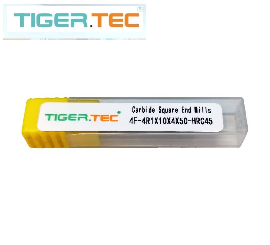 فرزانگشتی کارباید تیپR1 قطر ۴ مدل۴F تایگرتک TIGER.TEC